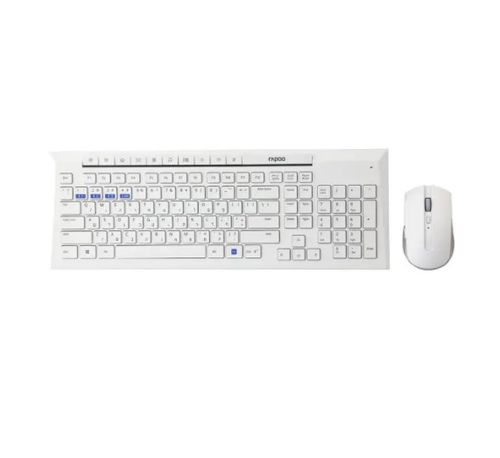 סט מולטימדיה WIFI+BT עברית אנגלית לבן Rapoo