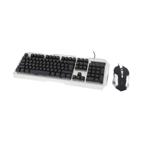 סט גיימינג מתכתי מואר Gplus + פד לעכבר