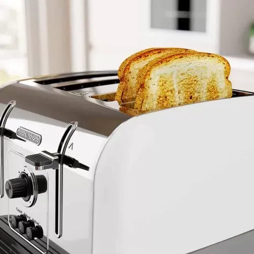 מצנם טוסטר קופץ חשמלי 4 פרוסות Morphy Richards VENTURE לבן