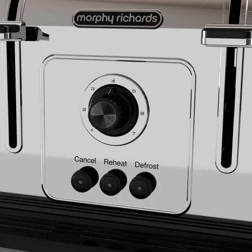 מצנם טוסטר קופץ חשמלי 4 פרוסות Moropy Richards VENTURE נירוסטה מוברשת