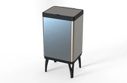 פח על רגליים פתיחה בלחיצה כסף 50 ליטר דגם P52 FLORY