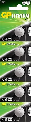 מארז סוללות ליתיום GP C5 78mA 3V CR1620