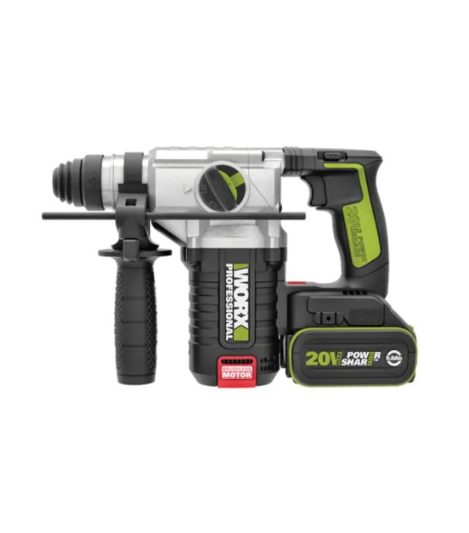 פטישון WORX PROFESSIONAL 24MM 20V בראשלס 20V 2 2X4Ah