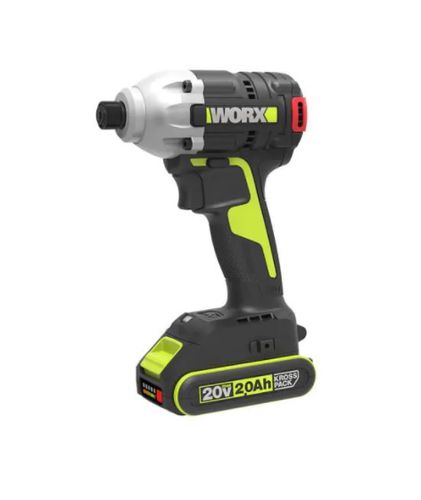 מברגת אימפקט נטענתWORX PROFESSIONAL 20V + סוללה 2A וסוללה 4A