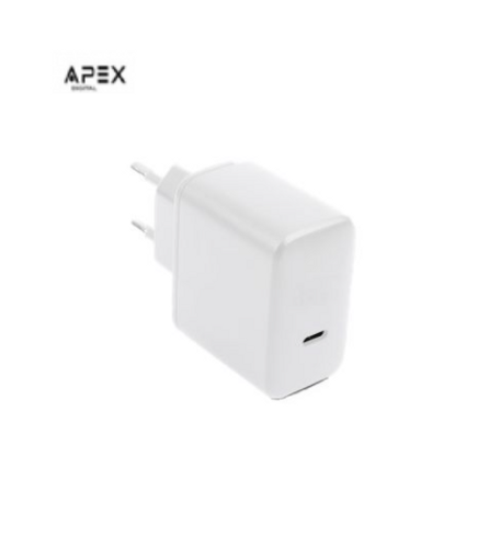 ספק כוח בעל טעינה מהירה C to C APX-242SCC PD 30W + כבל טעינה טייפ סי לטייפ סי