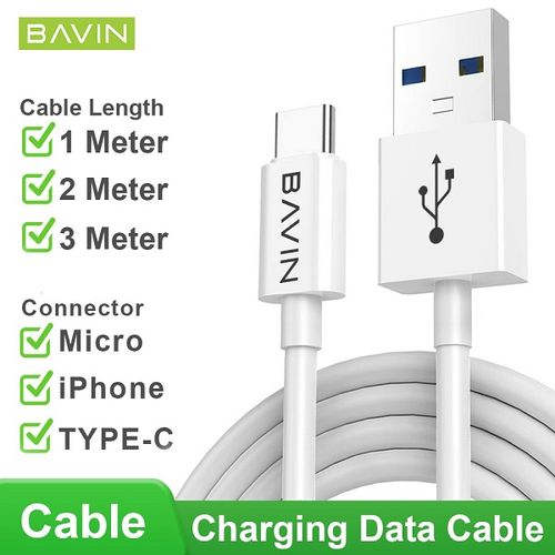 כבל טעינה וסנכרון 2 מטרים חזק ואיכותי USB/TYPE-C