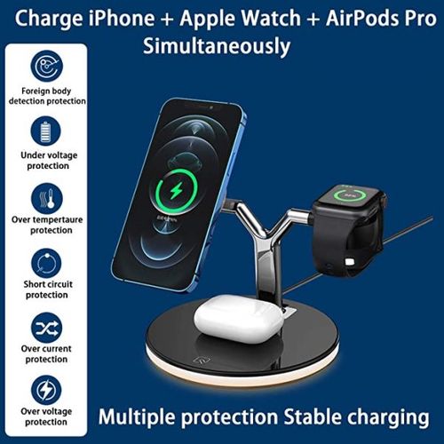3 ב-1 עמדת טעינה אלחוטית WIRELESS CHARGING STATION DOCK