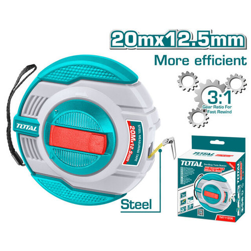סרט מדידה מפלדה 20 מ' 20×12.5 מ