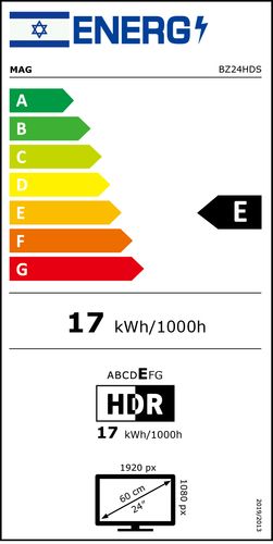 MAG 23.8" LED FHD Monitor 75Hz BZ24HDS מאג