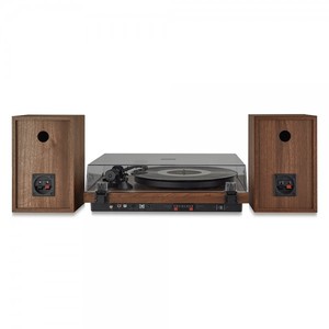 פטיפון מקצועי עם מחט Audio Technica ורמקולים 80W דגם Harper HRT-24