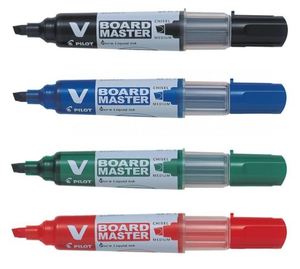 טוש מחיק ללוח PILOT V-Board שטוח - צבעים לבחירה