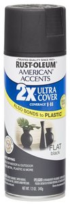 ספריי 2X FLAT BLACK RUST OLEUM