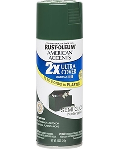 ספריי 2X SEMI GLOSS HUNTER GREEN RUST OLEUM