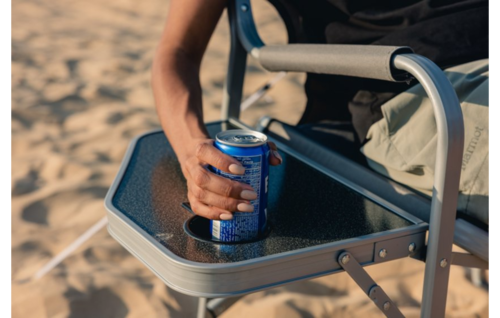 כסא מתקפל לים בימאי קולמן עם מדף צידי   COLEMAN DECK CHAIR TABLE