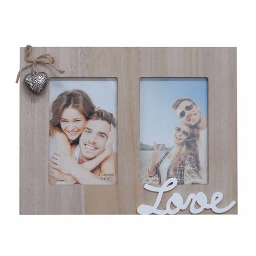 מסגרת קולאז' 2 תמונות Love 10x15