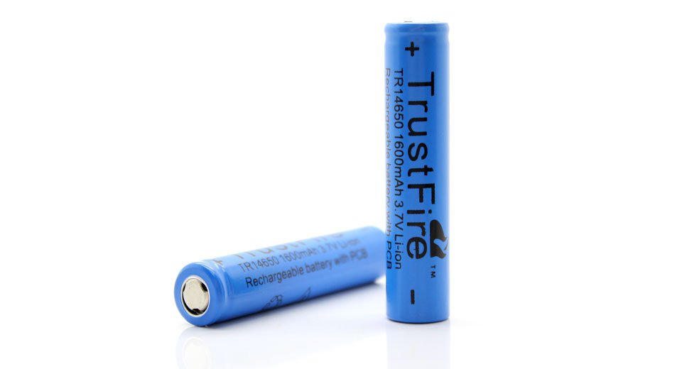 סוללה נטענת 3.7v 1500mAh 14650 Li-ion עם תגיות הלחמה