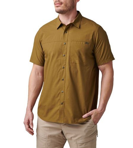 חולצה מכופתרת מדגם WYATT SHORT SLEEVE SHIRT מחיר אילת