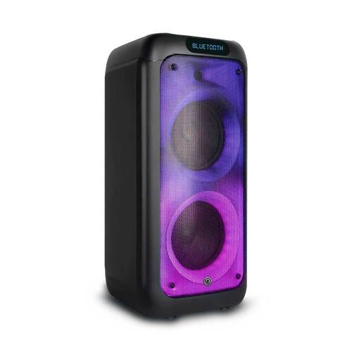 רמקול נייד 1250W עם 2 מיקרופונים אלחוטיים