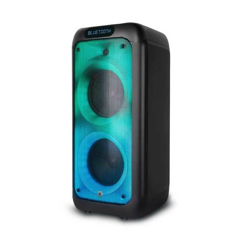 רמקול נייד 1250W עם 2 מיקרופונים אלחוטיים