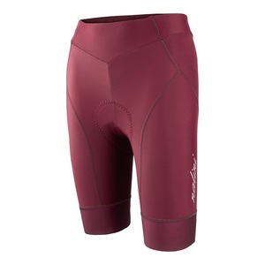 מכנס רכיבה נשים SAN FRANCISCO LADY SHORT בורדו ארגונומי מסנן קרינה ומנדף