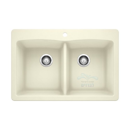 BLANCO | כיור מטבח כפול בלנקו דיאמונד DIAMOND 210 | סופט | יבואן רשמי - ניגא