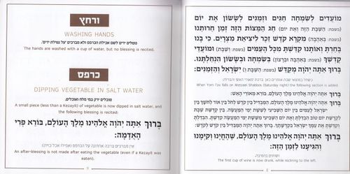 הגדה אומנותית עברית אנגלית