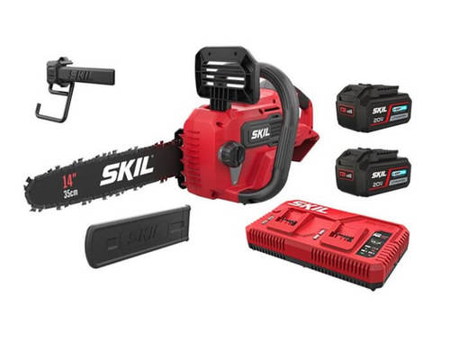 מסור שרשרת חשמלי נטען Brushless (2X20V) 40V להב 