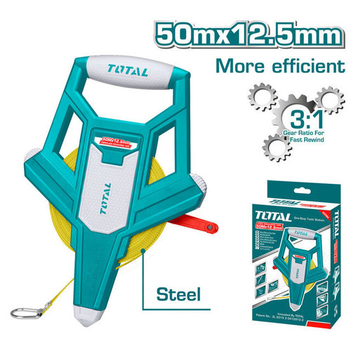 סרט מדידה פלדה 50 מ' 12.5 מ