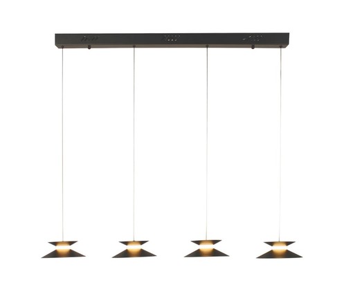 ספליט רביעיה תלוי על פס שחור LED