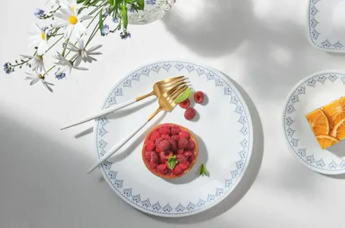 סט צלחות 18 חלקים, קורנינג פאטצוורק | Corning Ware Patchwork 