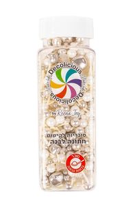 סוכריות קישוט מיקס חתונה לבנה 120 גרם Decolicious