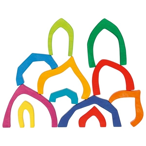 GOKI לבני בנייה ארבעת העונות צעצועי וולדורף 58471