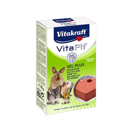ויטהקראפט אבן מינרל מלח למכרסמים Vitakraft VitaFit Sel Plus