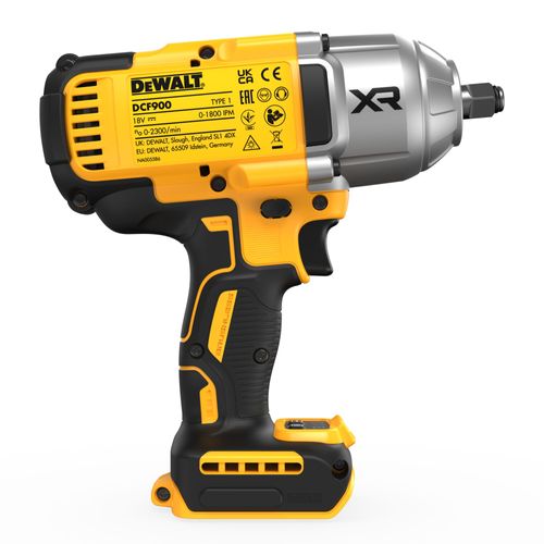 מפתח בוקסות נטען DEWALT DCF900NT 18V XR High Torque - גוף בלבד בהינע 1/2 אינץ' עם טבעת החזקה ומזוודת TSTAK