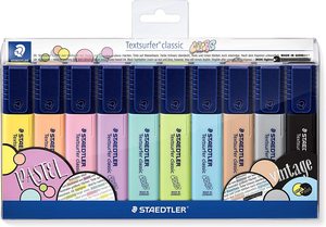 סט 10 טושי הדגשה STAEDLER 364 CWP10