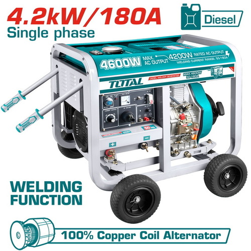 גנרטור ורתך דיזל 4600W / 50-180A