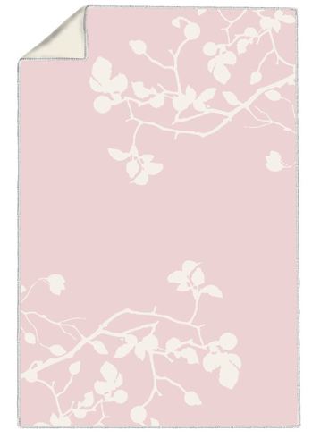  שמיכת כותנה ורודה PURE BRANCH ROSE blanket 150X220