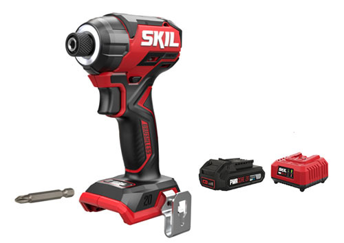 מברגת אימפקט 20V Brushless קומפקטית 250Nm +סוללה 2.0Ah+ מטען 