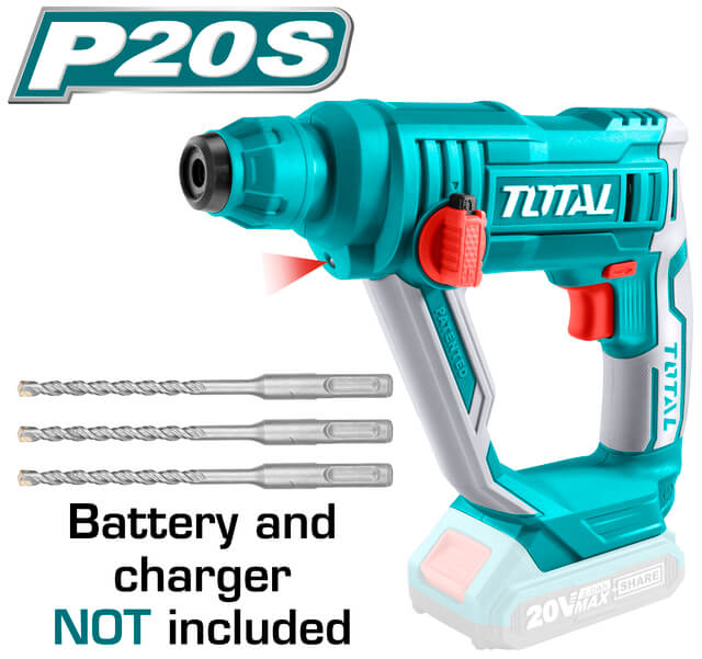 פטישון רוטארי מסתובב ליתיום 20V 16 מ"מ