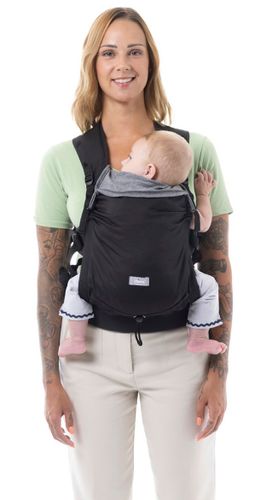 מנשא תינוק ארגונומי עשוי בד רך ונעים סקין פיט Skin Fit - ירוק כהה