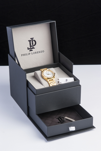 שעון יד לאישה משובץ  פיליפ לורנזו PL4371