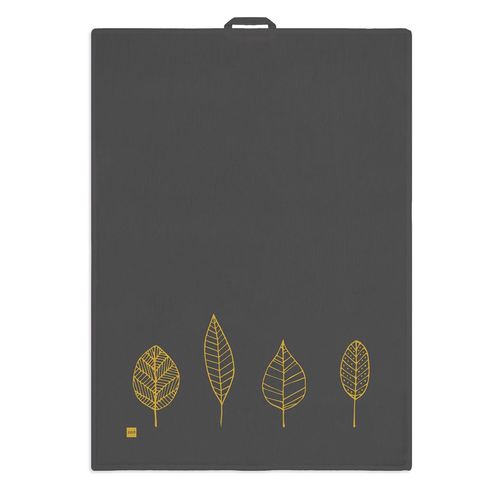  מגבת מטבח עלים זהובים GOLD LEAVES kitchen towel