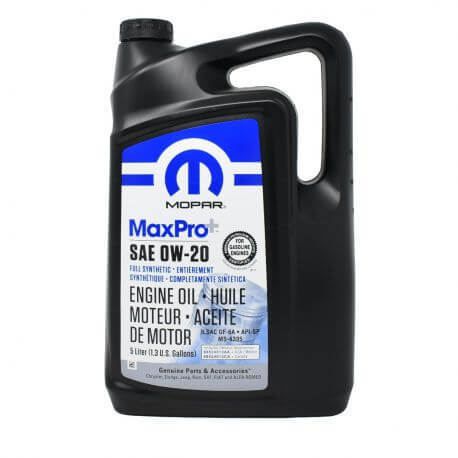 ‏שמן מנוע Mopar MaxPro+ SAE 0W-20 | ‏5 ליטר