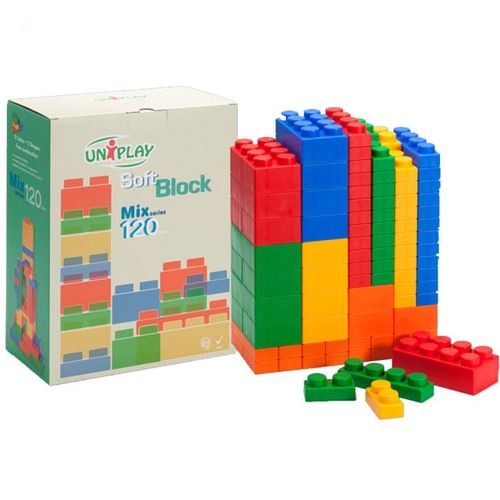 קוביות לגו מסיליקון - 120 חלקים