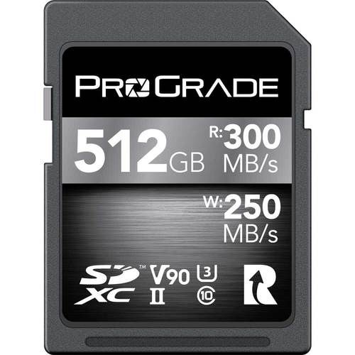 כרטיס זיכרון ProGrade Digital 512GB UHS-II SDXC