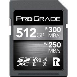 כרטיס זיכרון ProGrade Digital 512GB UHS-II SDXC