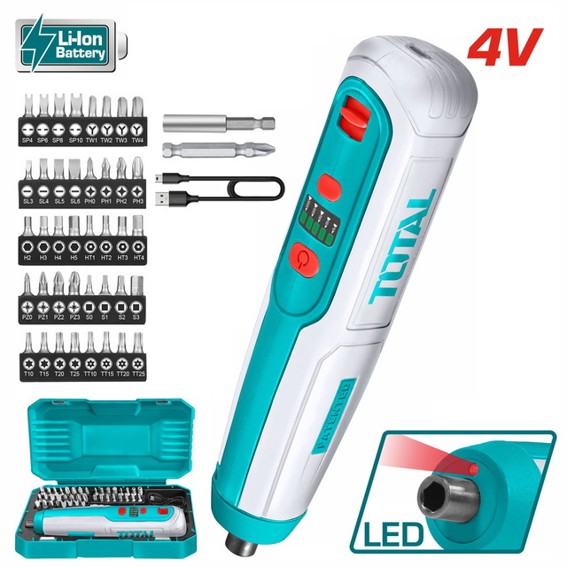 מקדחה אלחוטית 4V 1.3Ah
