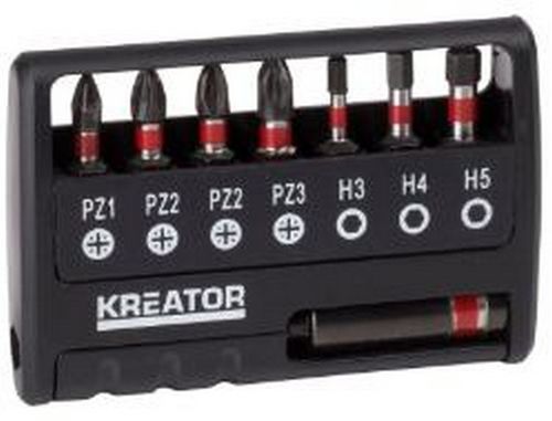 סט 8 ביטים מקצועי + מאריך לאימפקט KRT064263  *PZ/HEX