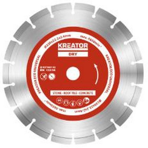 דיסק יהלום לאבן, בטון ורעפים ''9 יבש  -3 יח'     KRT080102