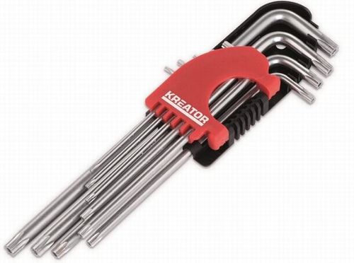 מפתח אלן ארוך TORX עם חור 9 יח'  T-10-T-50